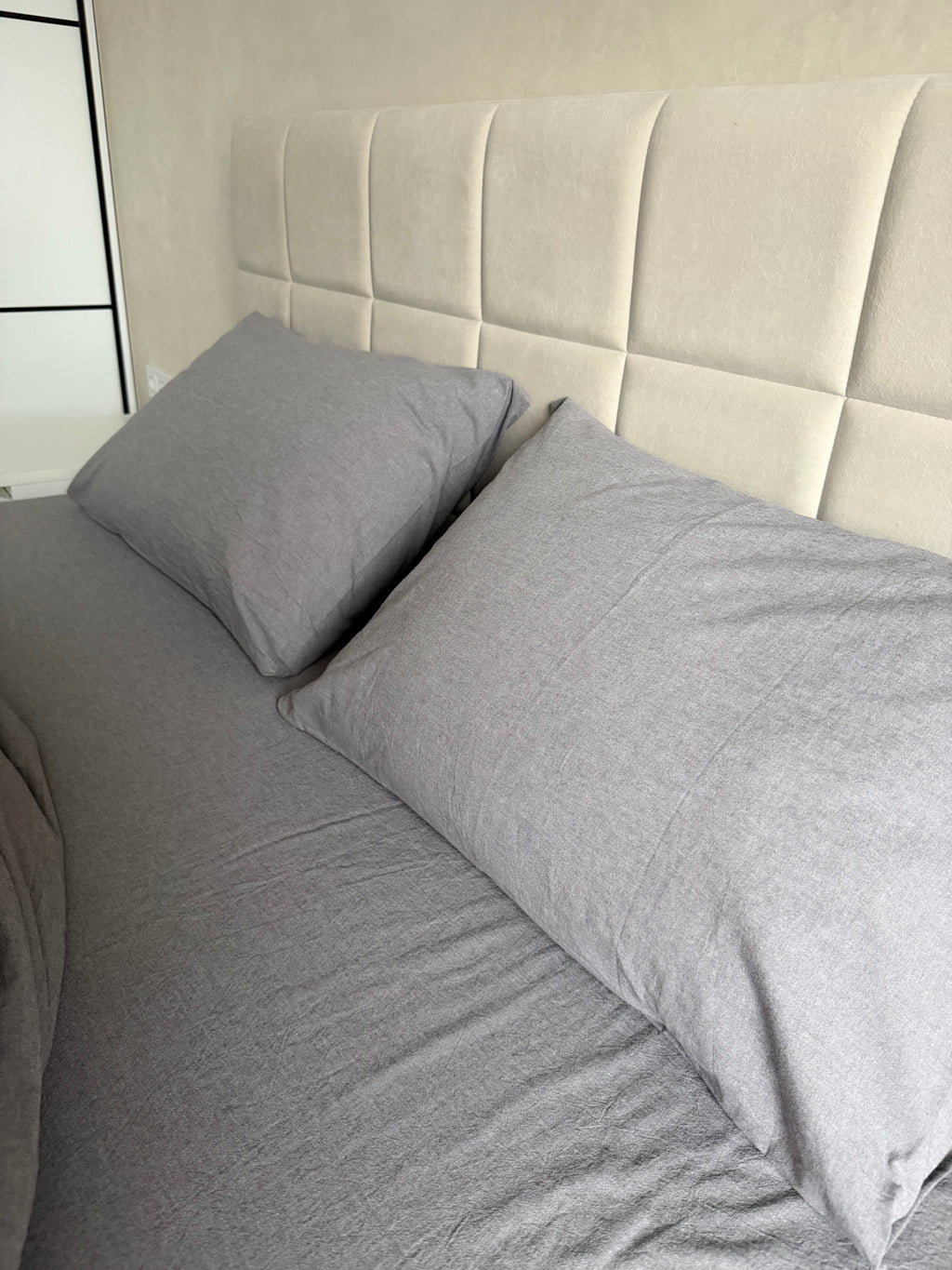 Комплект постільної білизни з Вареної Бавовни "Графіт"