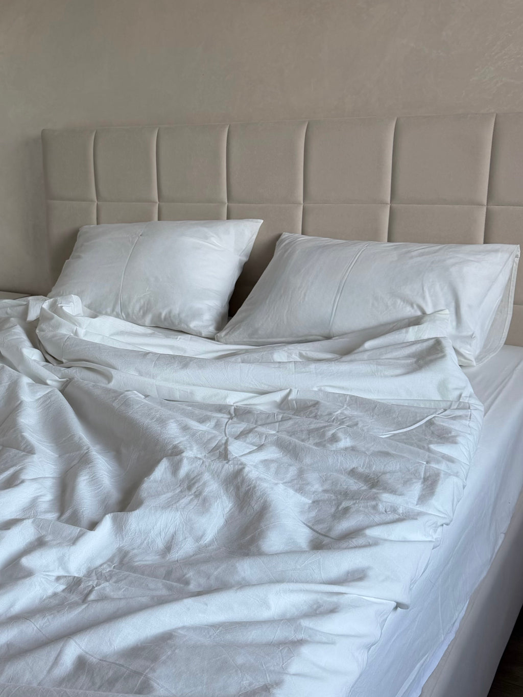 Комплект постільної білизни "Білий" 3 в 1  Варена Бавовна