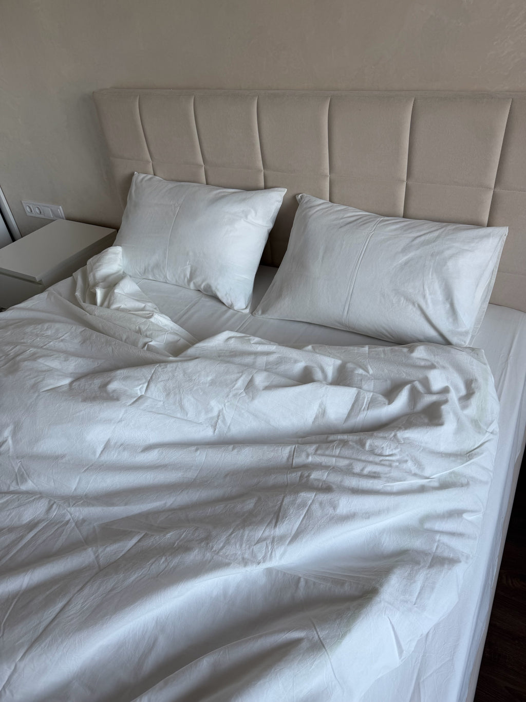 Комплект постільної білизни "Білий" 3 в 1  Варена Бавовна