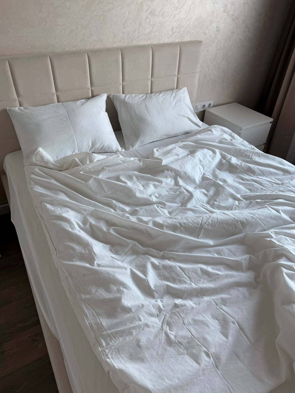 Комплект постільної білизни "Білий" 3 в 1  Варена Бавовна